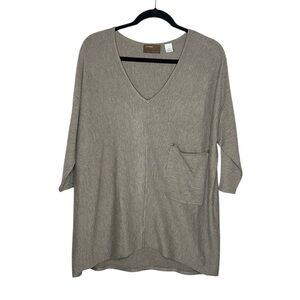 Kerisma Slouchy Pocket V-Neck Sweater Top size S/M